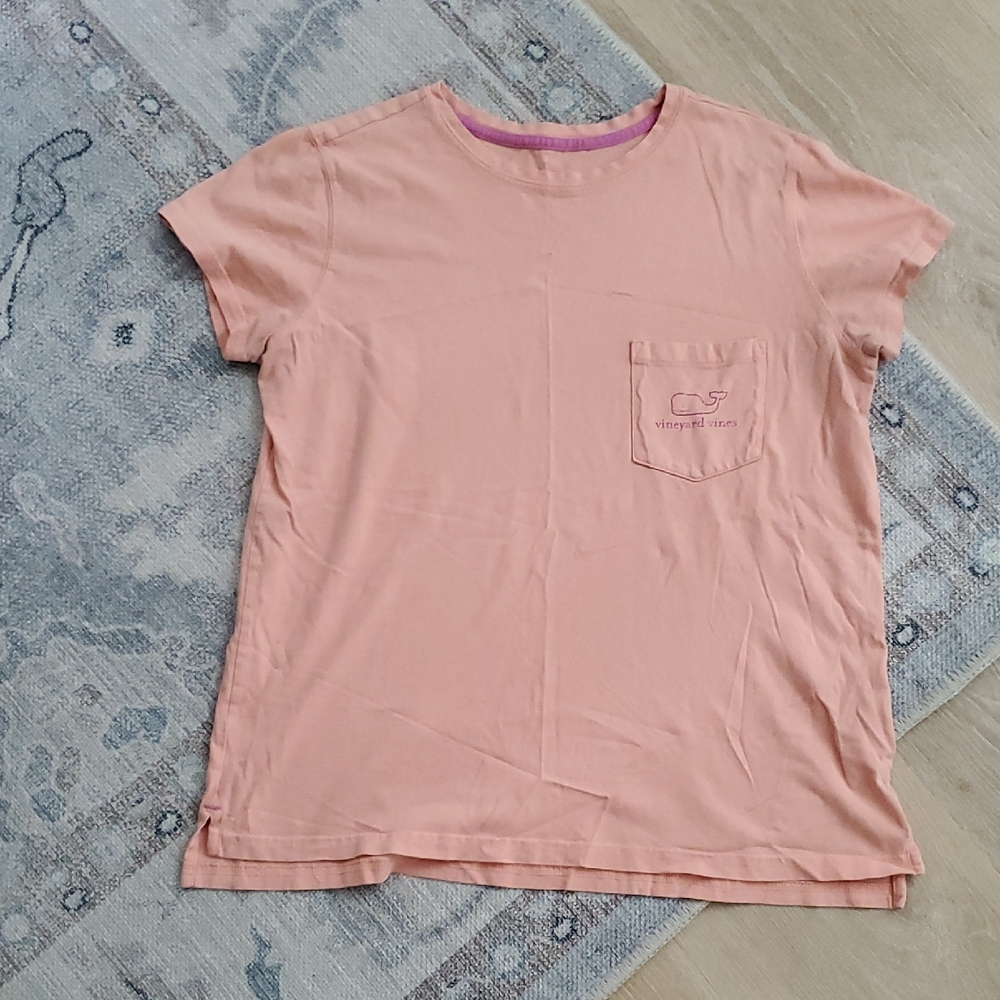 Vineyard Vines Relaxed Fit Cotton Whale Pocket T-shirt SzS